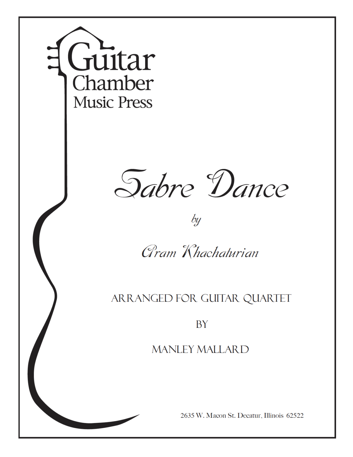 Sabre Dance – Guitar Chamber Music Press